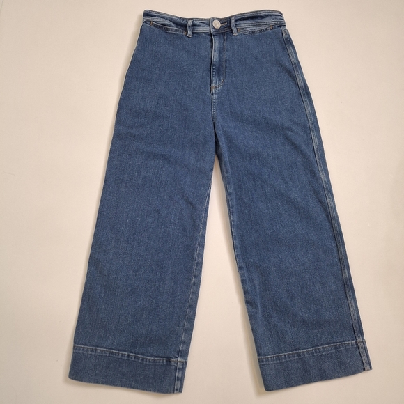 Loft High Waist Wide Leg Jeans Size 28 - Picture 4 of 11